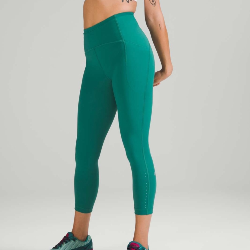 Lululemon Leggings Swift Speed High-Rise Crop 23" Teal Lagoon Green Women's 18